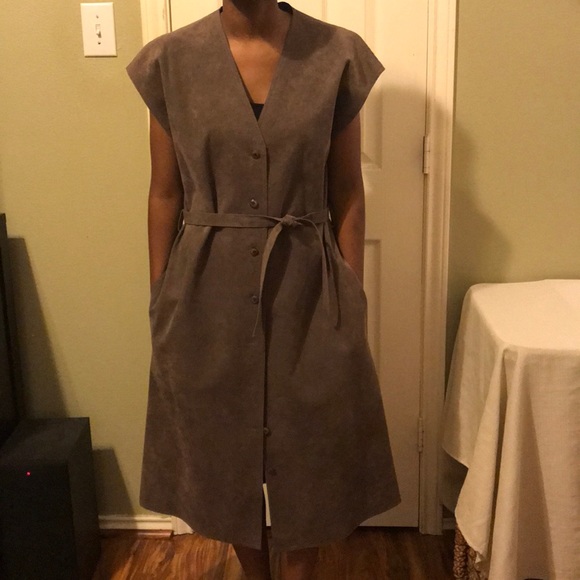ultra suede Dresses & Skirts - Ultra suede button down dress